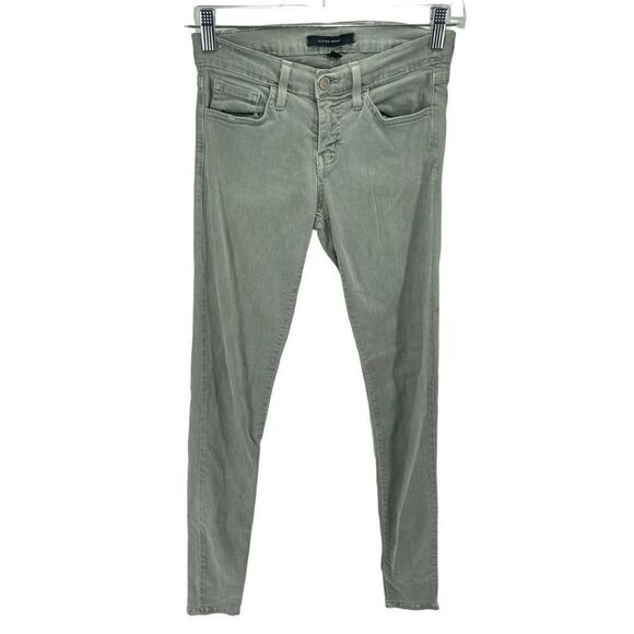 Flying Monkey Womens Skinny Jeans Mid Rise Denim Stretch Pocket Gray Size 26 - Picture 1 of 11
